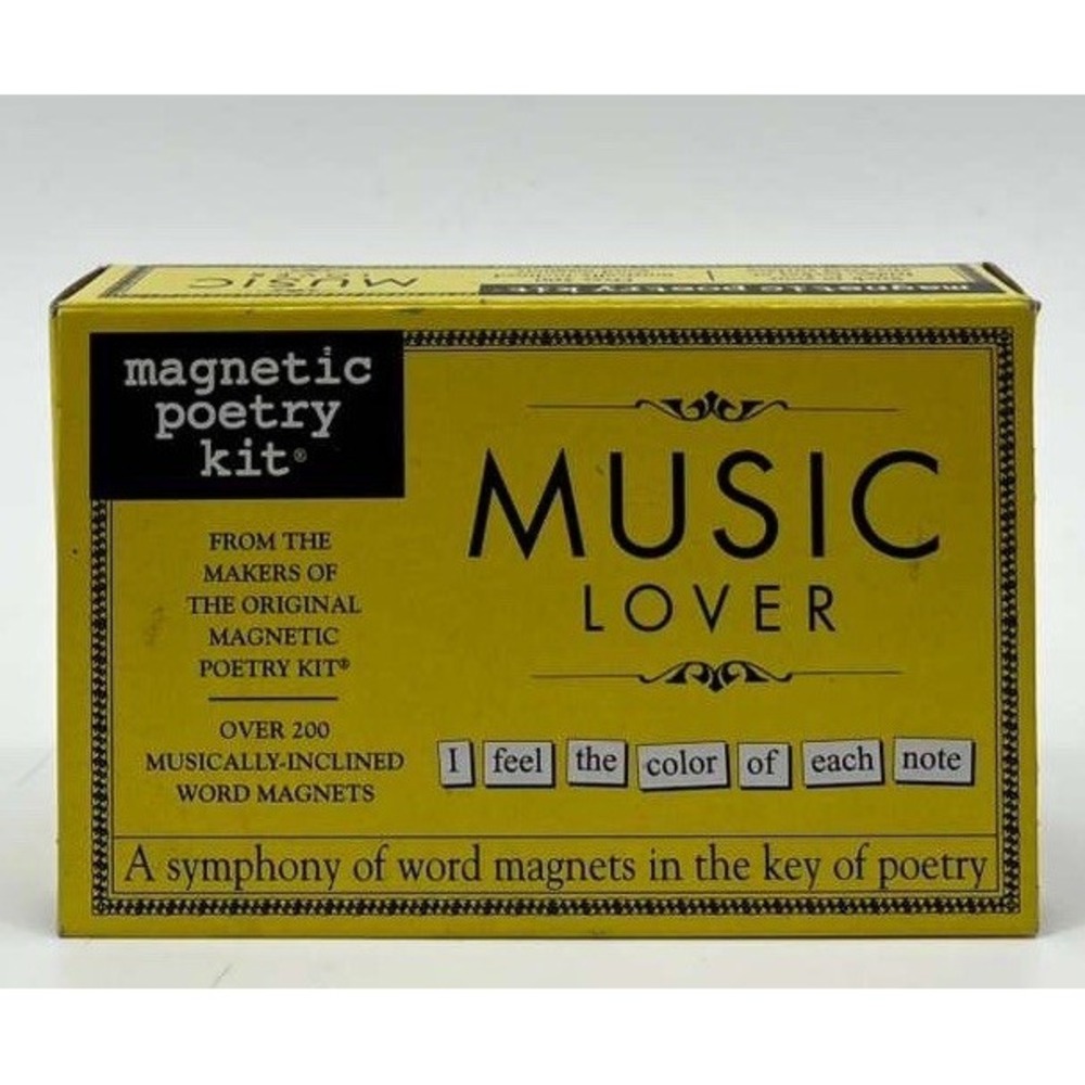 Music Lover Magnetic Poetry Kit Create with magnets words Fun for Musician!
